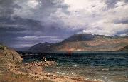Amaldus Clarin Nielsen Enes ved Hardangerfjord oil painting picture wholesale